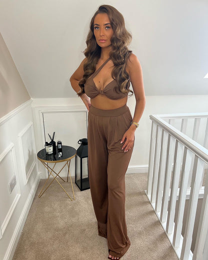 LAYLA Brown Two Piece