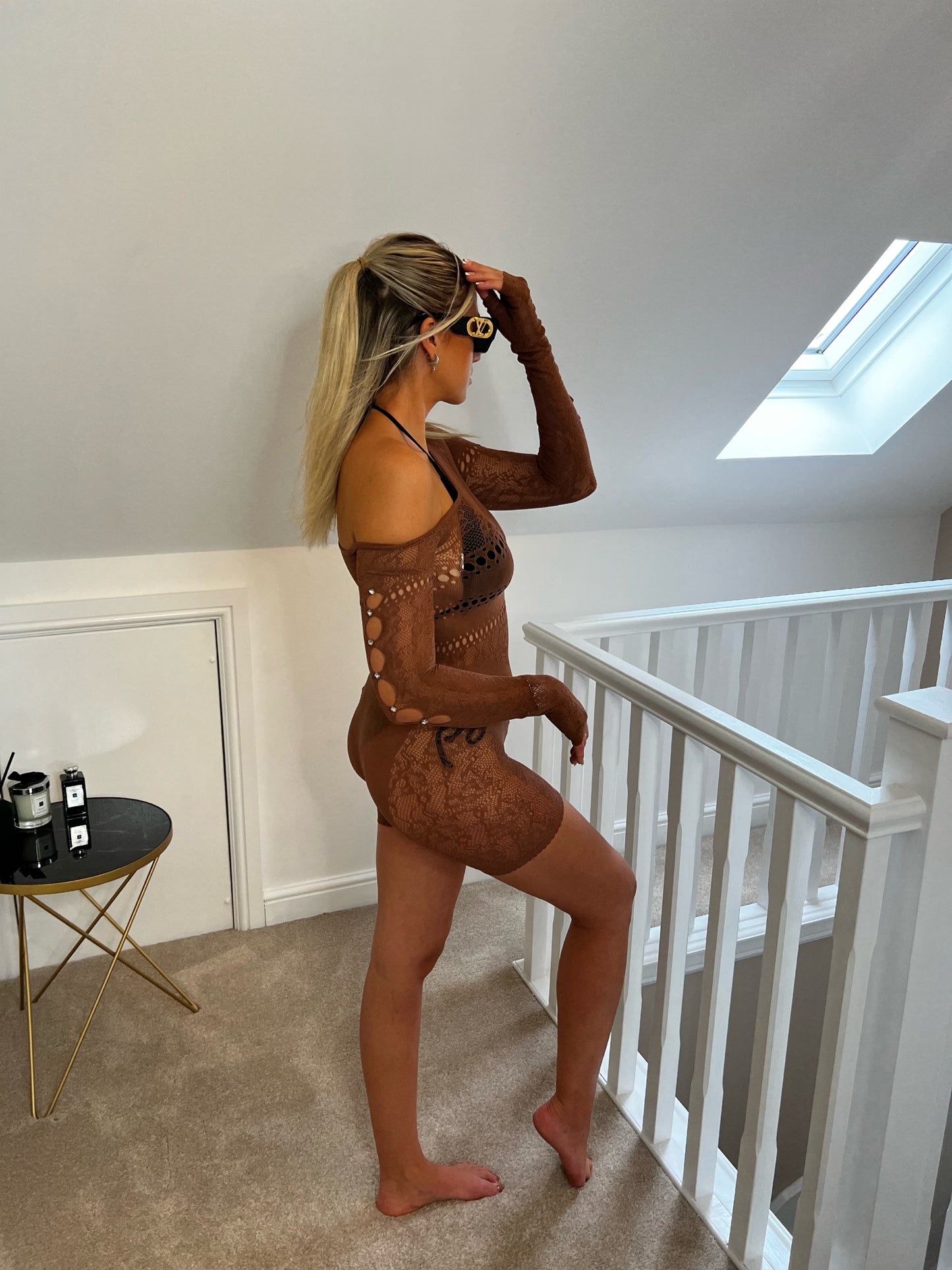LIBERTY Playsuit in Brown