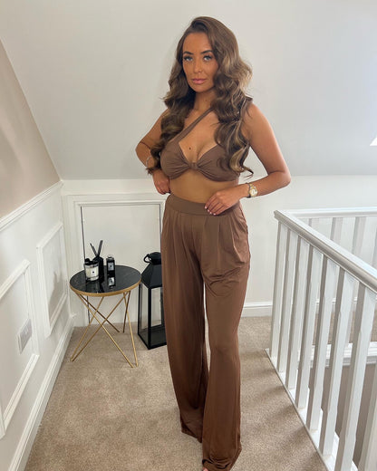 LAYLA Brown Two Piece